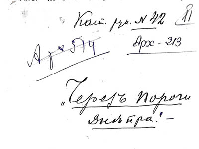 Витяг із дорожніх записів П. Рябкова